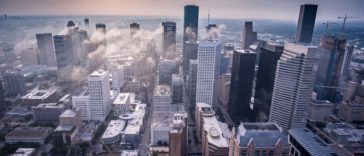 white high-rise buildings
