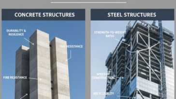 concrete vs steel structures